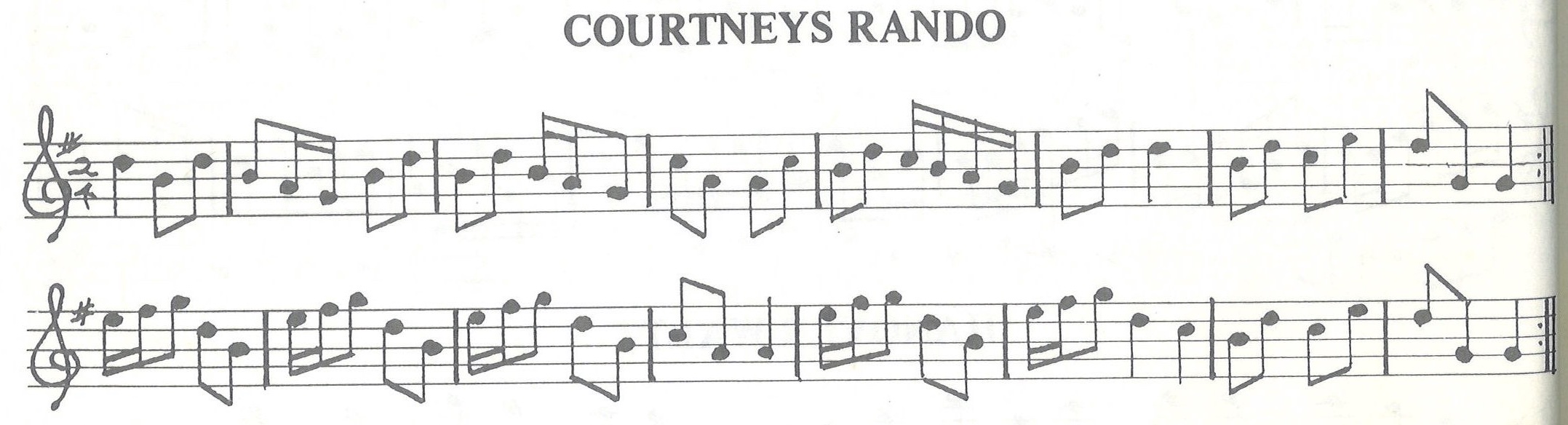 scanned sheet music for Courtneys Rando