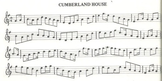 scanned sheet music for Cumberland House