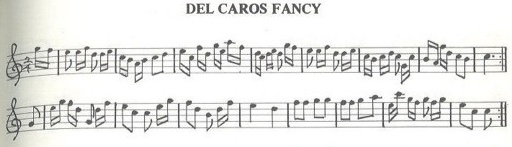 scanned sheet music for Del Caros Fancy