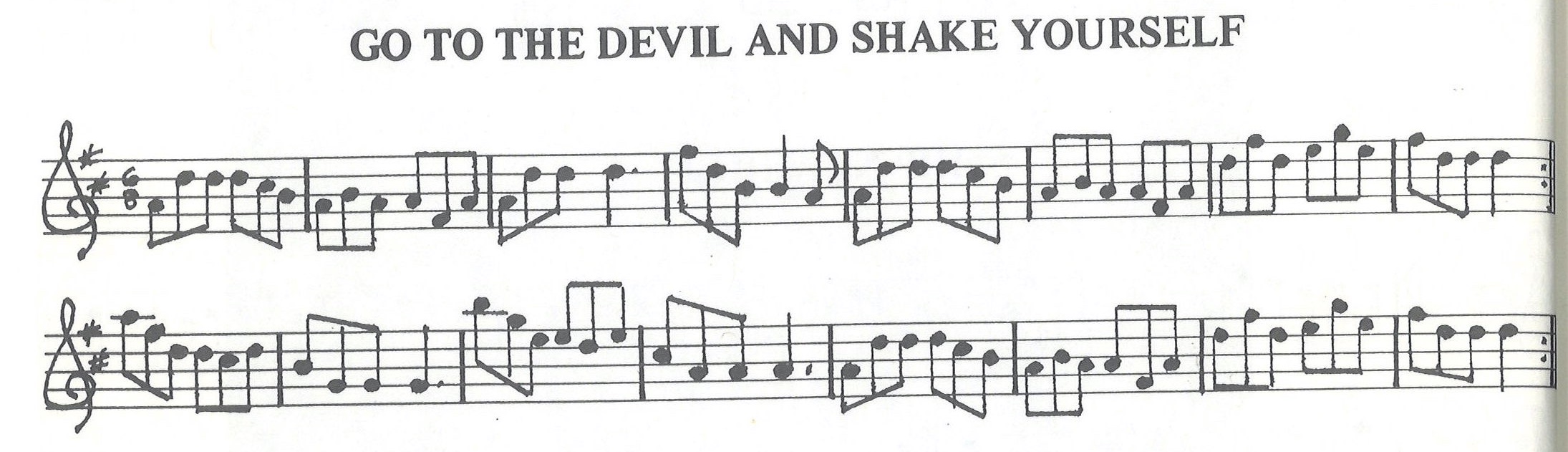 scanned sheet music for Devil And Shake Yourself