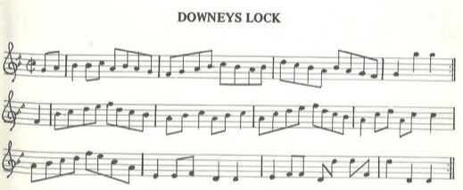 scanned sheet music for Downeys Lock