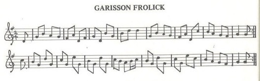scanned sheet music for Garisson Frolick