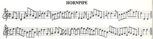 scanned sheet music for Hornpipe