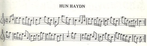 scanned sheet music for Hun Haydn