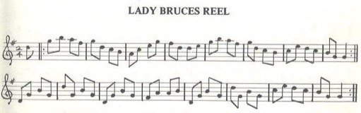 scanned sheet music for Lady Bruces Reel