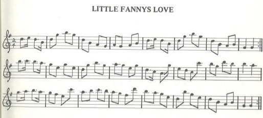 scanned sheet music for Little Fannys Love