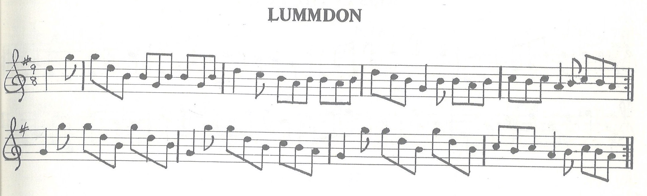 scanned sheet music for Lummdon