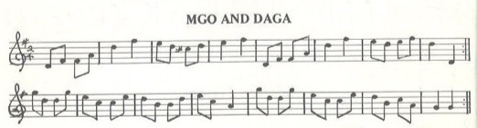 scanned sheet music for Mgo And Daga