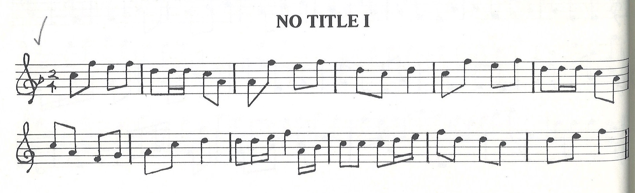 scanned sheet music for No Title I