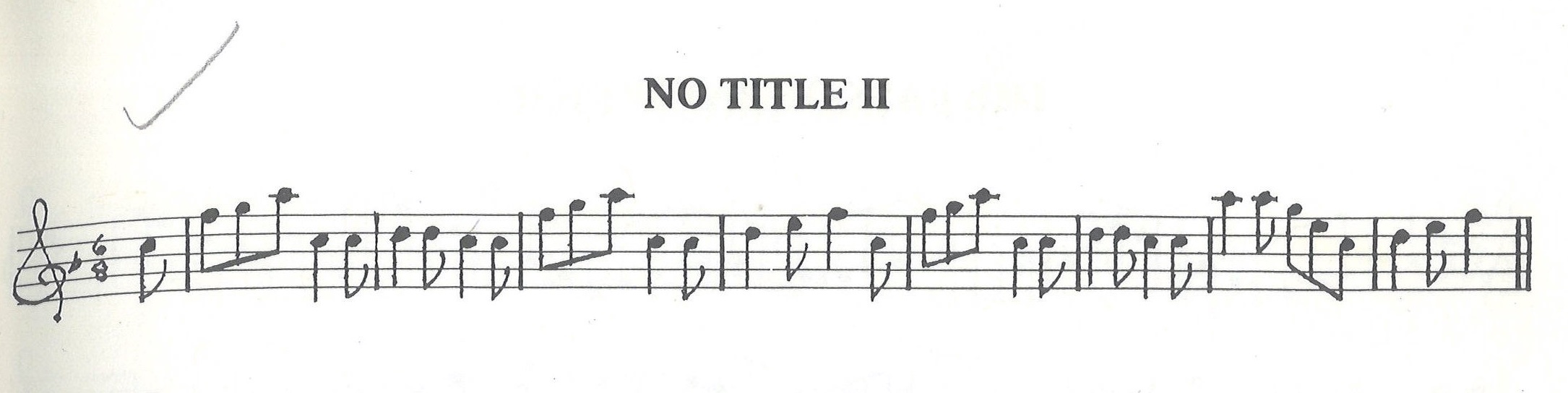 scanned sheet music for No Title II