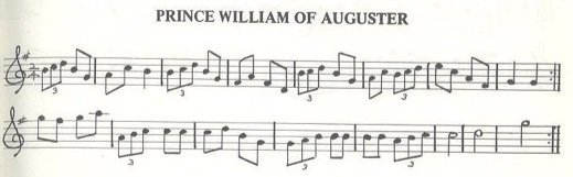 scanned sheet music for Prince William Of Auguster