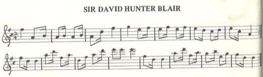 scanned sheet music for Sir David Hunter Blair