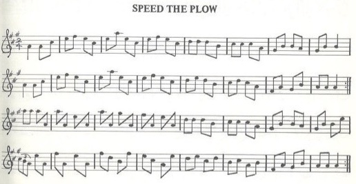 scanned sheet music for Speed The Plow