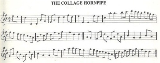 scanned sheet music for The Collage Hompipe