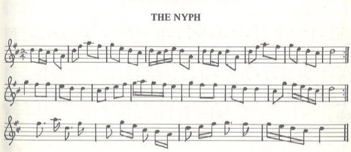 scanned sheet music for The Nyph