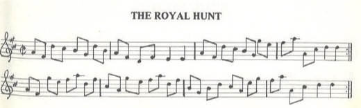 scanned sheet music for The Royal Hunt