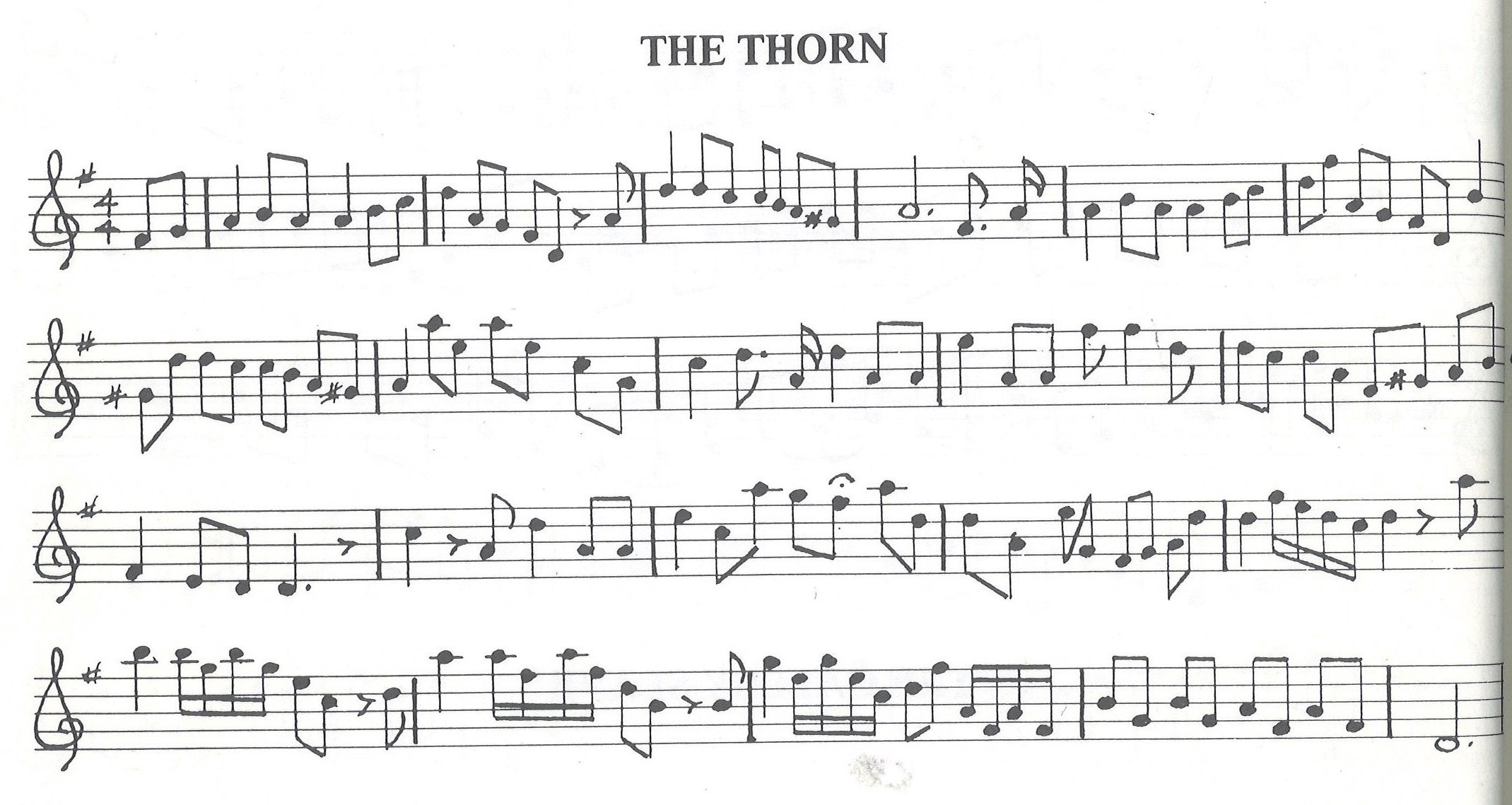 scanned sheet music for The Thorn