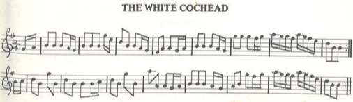 scanned sheet music for The White Cochead