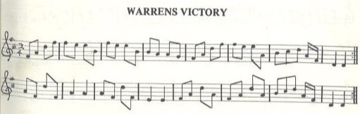 scanned sheet music for Warrens Victory
