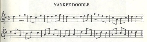 scanned sheet music for Yankee Doodle